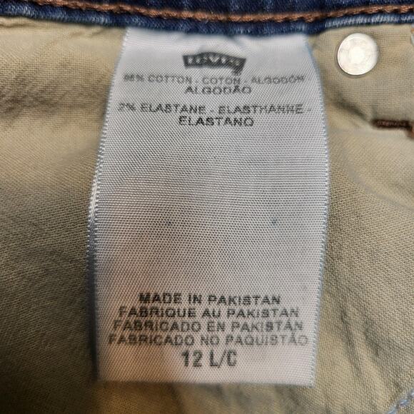 Levi's 512 Jeans Womens 12 Blue Boot Cut Perfectly Slimming Stretch Medium Wash - Picture 4 of 12